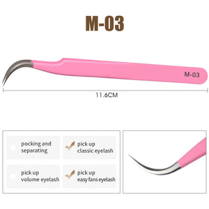 Pink Tweezers for Eyelash Extension