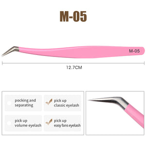 Pink Tweezers for Eyelash Extension