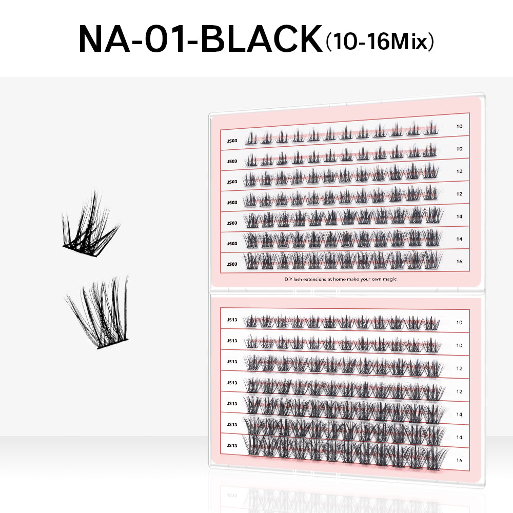 DIY Cluster Lash Extensions Kit – Fluffy, Natural & Long-Lasting | At-Home Lash Set
