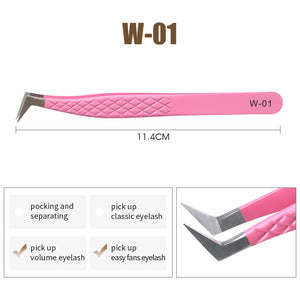 Pink Tweezers for Eyelash Extension