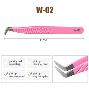 Pink Tweezers for Eyelash Extension