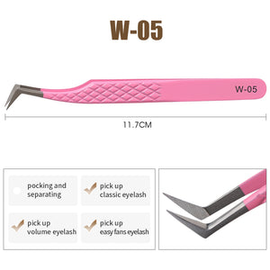 Pink Tweezers for Eyelash Extension