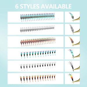 Colorful Spiky Manga Volume Lashes