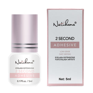 NATUHANA 2S black eyelash extension adhesive 5ml bottle medium-drying low-odor professional lash glue