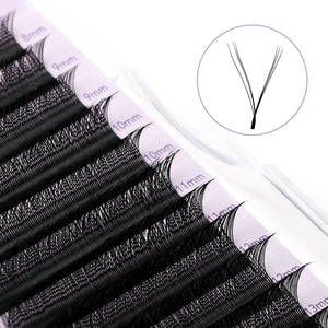3 Split Tips Y-Shaped Volume Lashes | 12 Rows